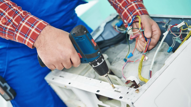 Gaziemir York York çamaşır makinesi kart tamiri – Su almama arızası orijinal parça ile giderildi. - Teknik servis örneği